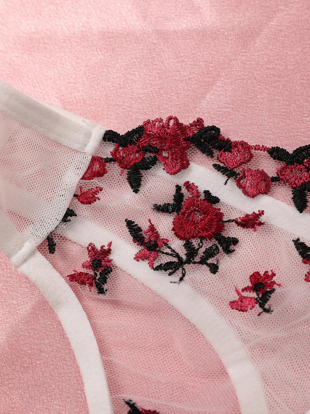 Sexy Lace Lingerie Bra And Panty Sets Women Underwear Flower Embroidery Bralette Set