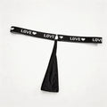 1pcs Letter Low Waist Fashion Sexy Women Thongs Sexy Lingerie Breathable Lady G-string Underwear T-back Black Female Panties