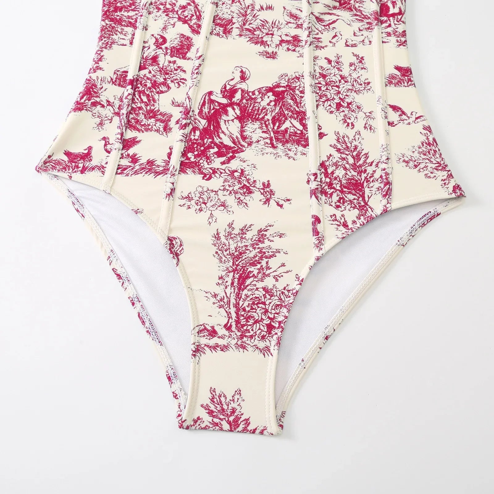 2026 New Arrival Push Up Women Bikini Set Floral Printed Ruffle Bikinis Strappy Bandage Swimwear Brazilian Biquini Bathing Suit