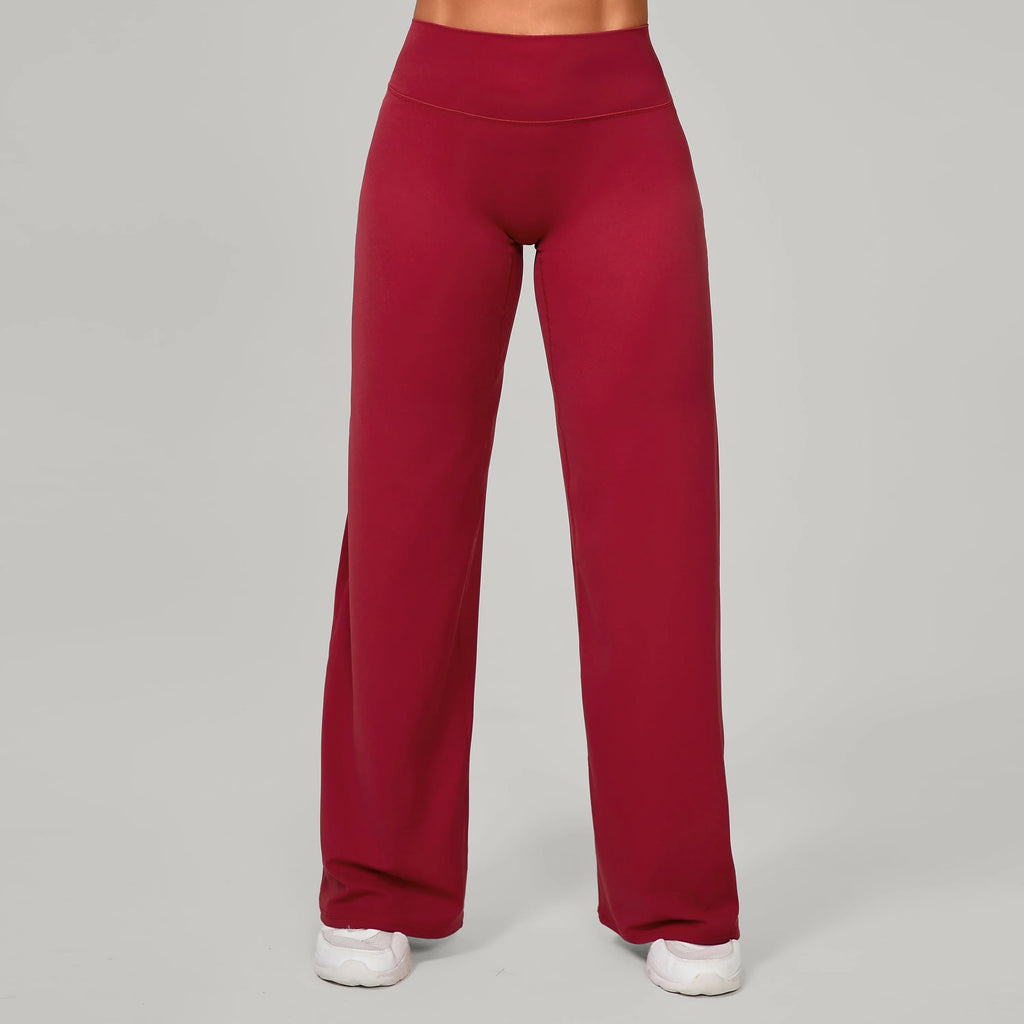 Women Straight Yoga Leg Bottoms Soft Stretchy Fabric Women's Yoga Pants GYM Sweat-Wicking Properties Running Sport Trousers