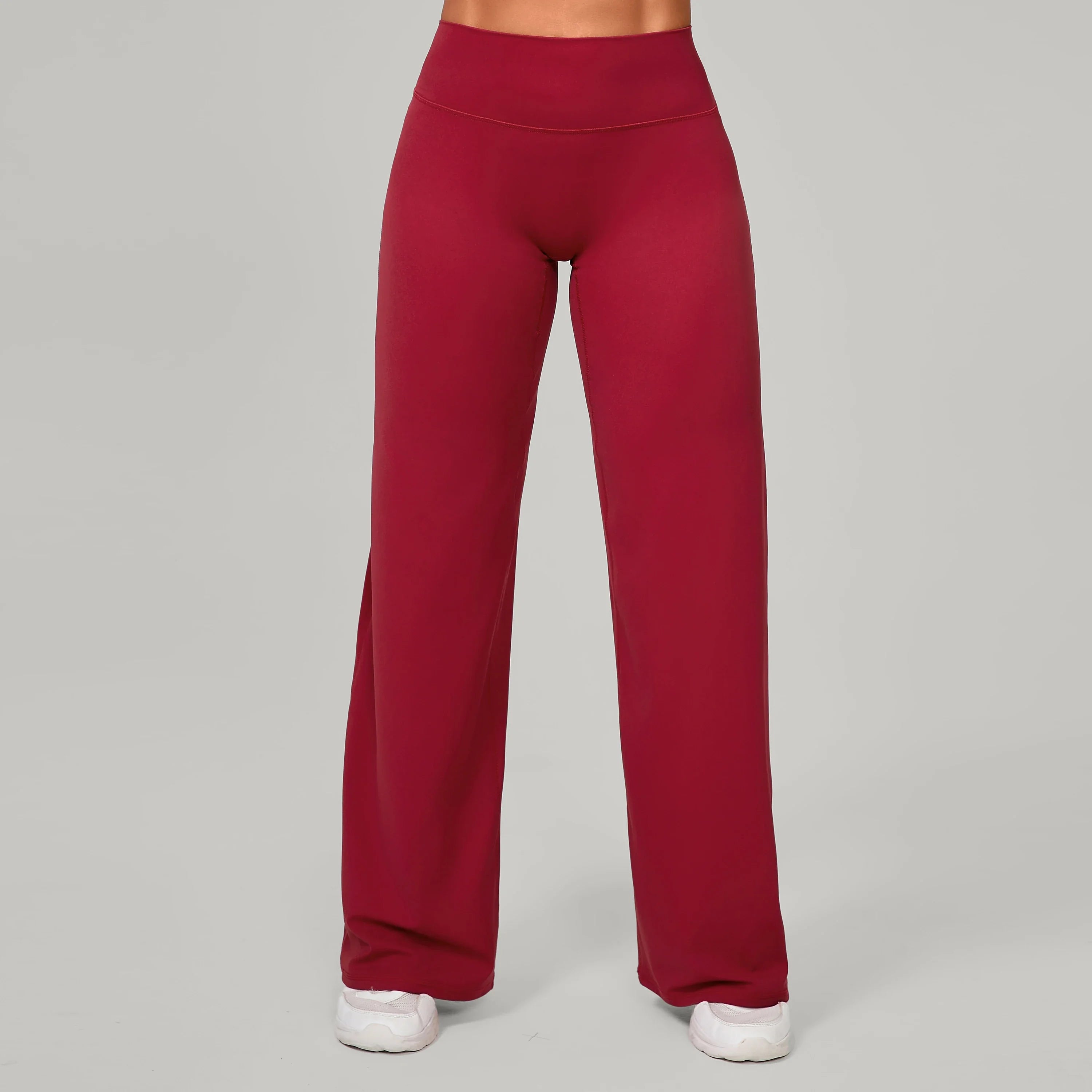 Women Straight Yoga Leg Bottoms Soft Stretchy Fabric Women's Yoga Pants GYM Sweat-Wicking Properties Running Sport Trousers