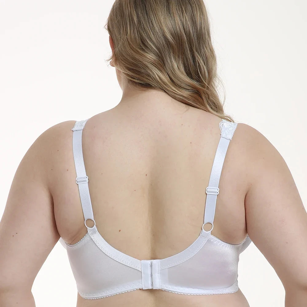 Bras For Women Minimizer Brassiere Plus Size Lace Bra Support Underwire Full Big Cup Thin Adjusted-straps D E F G H I
