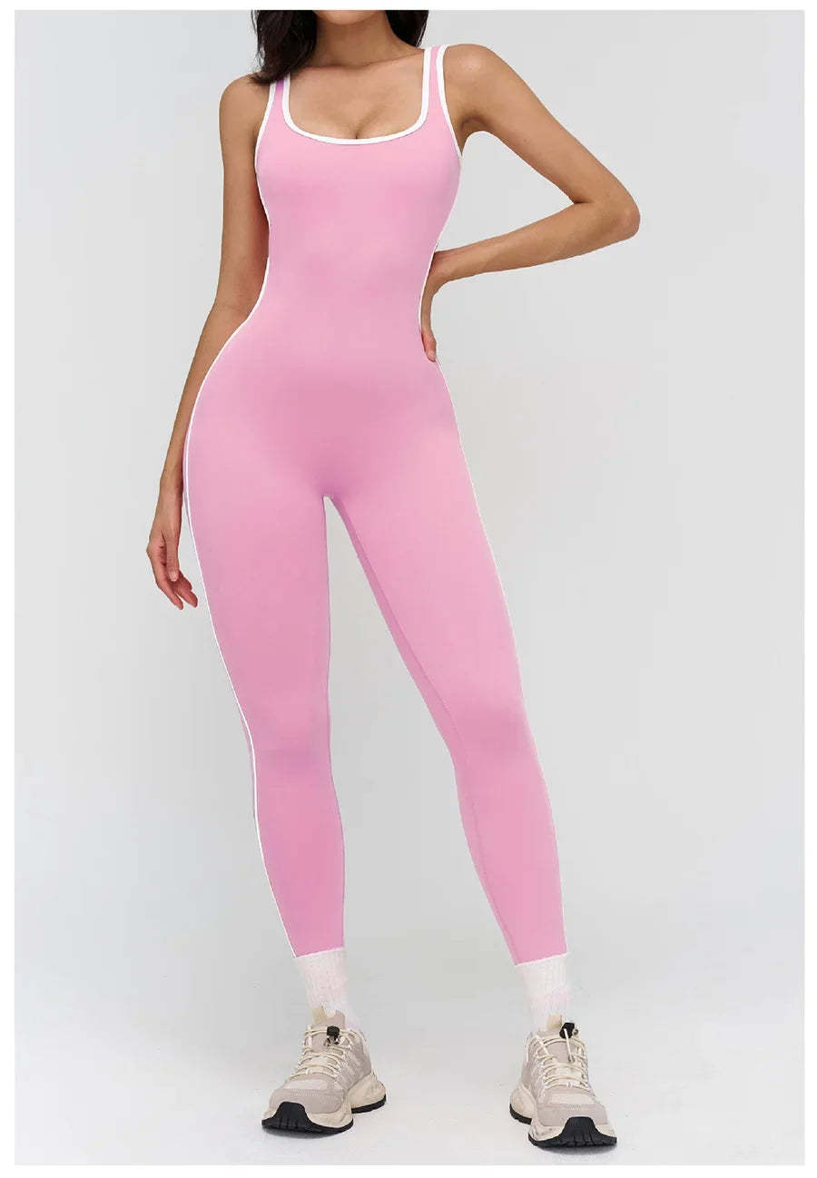 Women Jumpsuit Gym Set Yoga Suit Back Cross Sportswear Sports Jumpsuit Fitness Dance Performance Rompers Workout Bodysuits