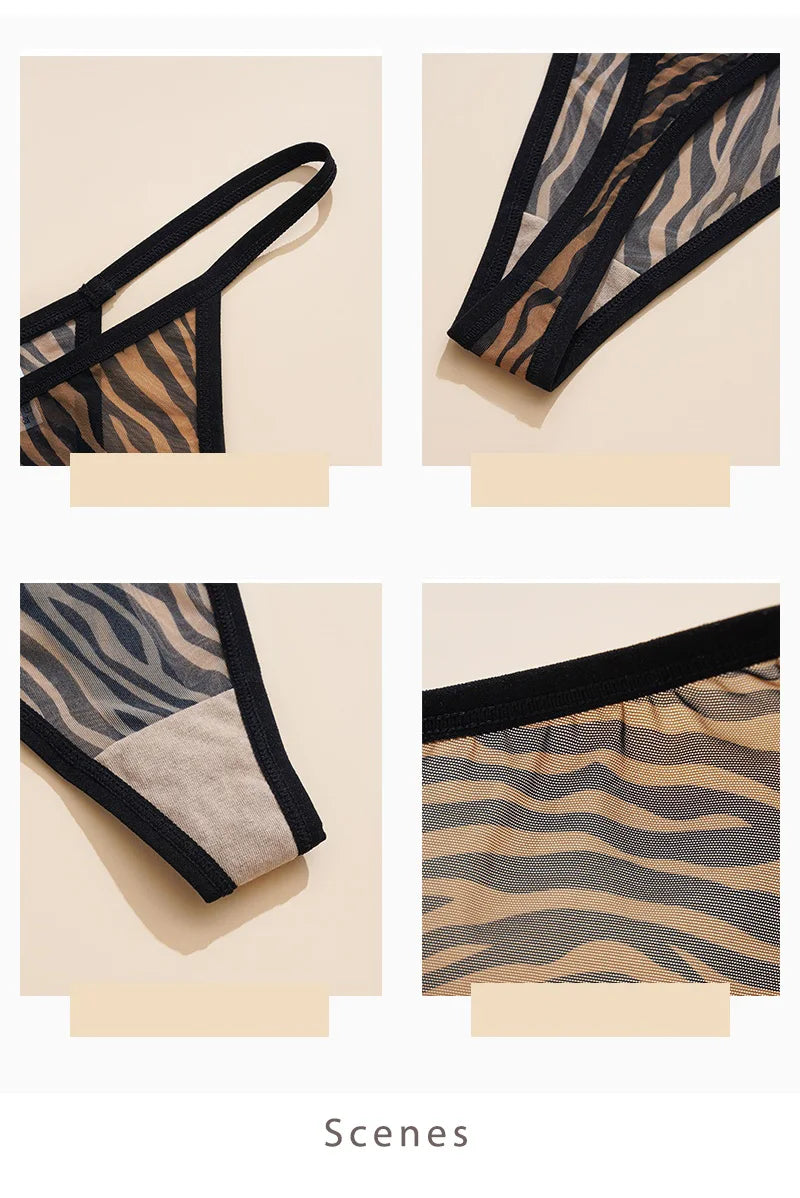 Leopard Sexy Seamless Thong Women Panties G String Underwear Girls Intimates Fashion Ladies Briefs Yoga Lingerie Size S-XL