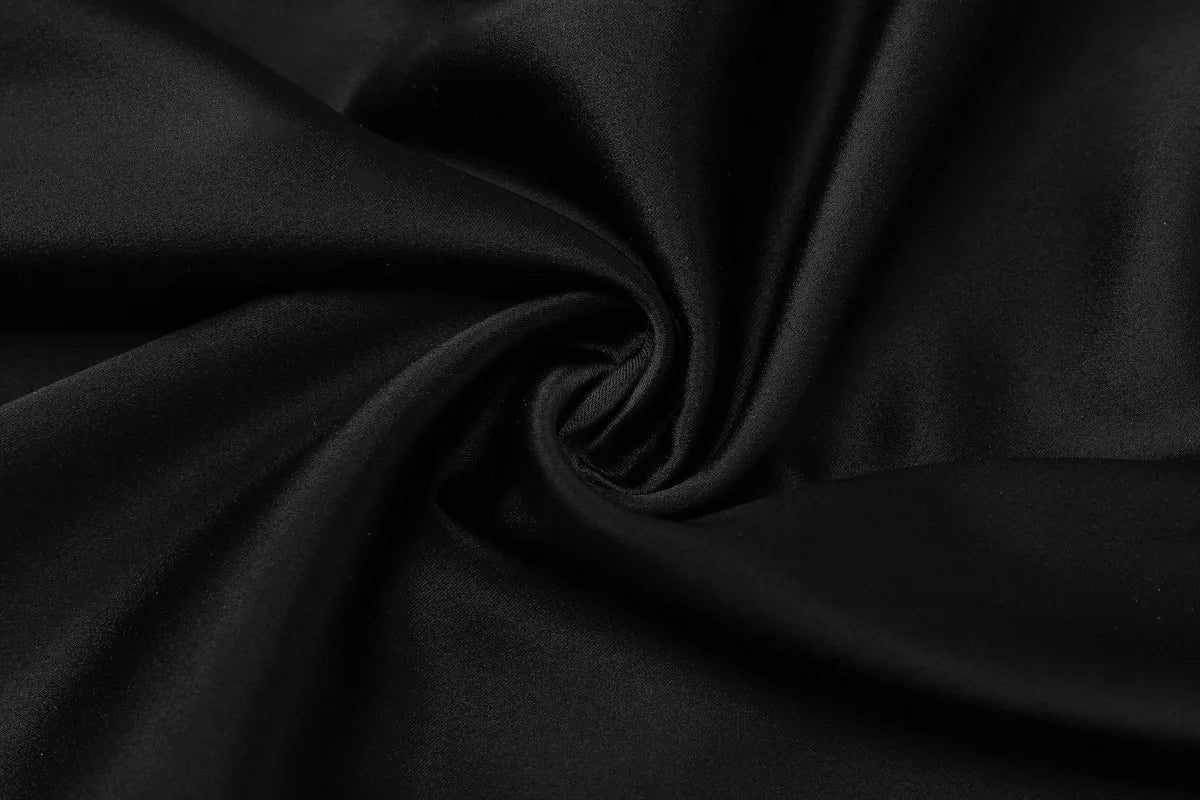 FDYOUI Women's Bandage Long Maxi Satin Dress Black 2026 Sexy Spaghetti Strap Slash Neck Backless Lace-up Party Evening Dresses