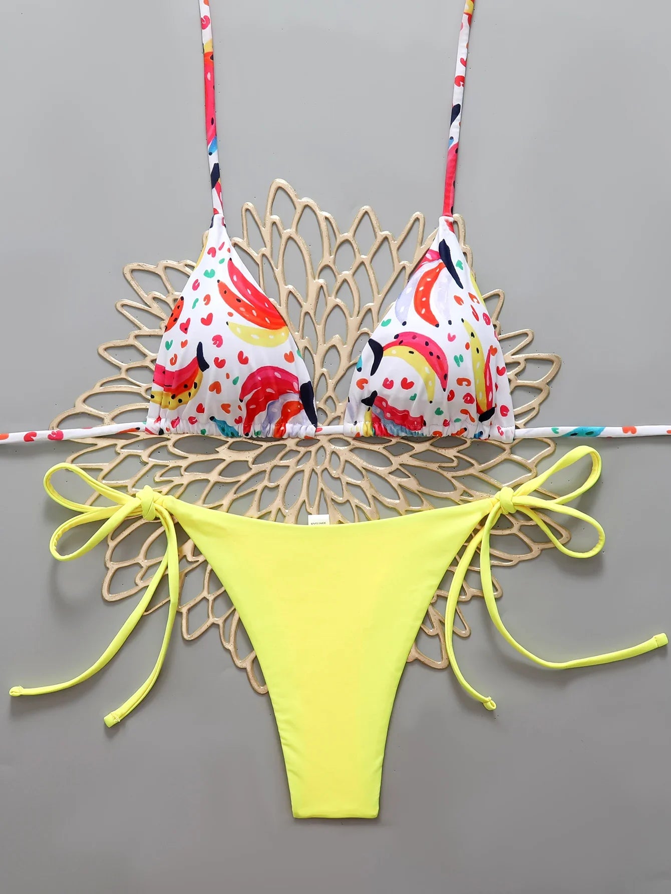 Halter Triangle String Thong Bikinis 2026 Women Sexy Swimsuit Brazilian Swimwear Female Bathers Bathing Swimming Swim Suit