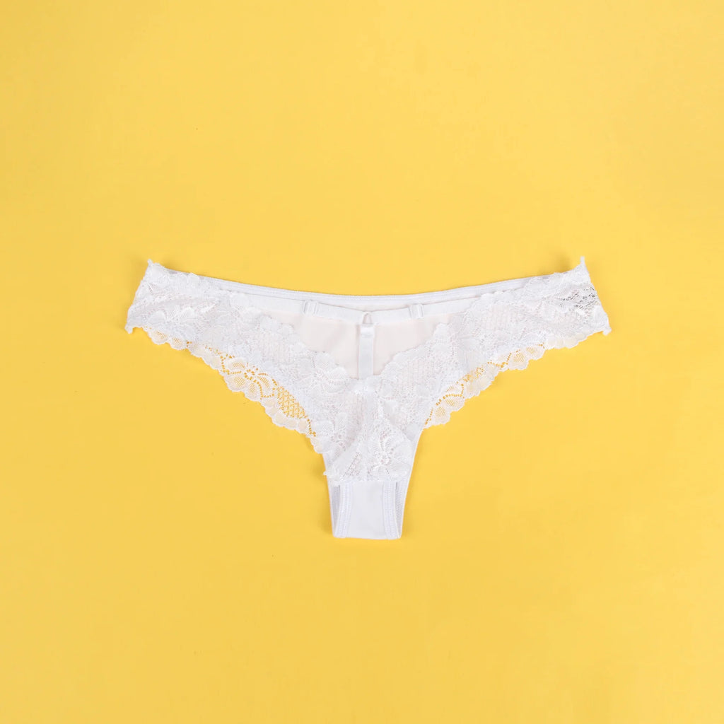 Womens Sexy Underwear Floral Lace Hollow Out Panties Cross Bandage Seamless Low Waist Lingerie Seduction Plus Size Panties Thong