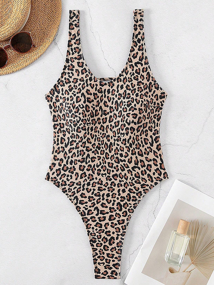 2026 Splicing Backless Women Thong Swimwear One Piece Swimsuit Female Monokini High Cut Leg Bather Bathing Suit Swim Beach Wear