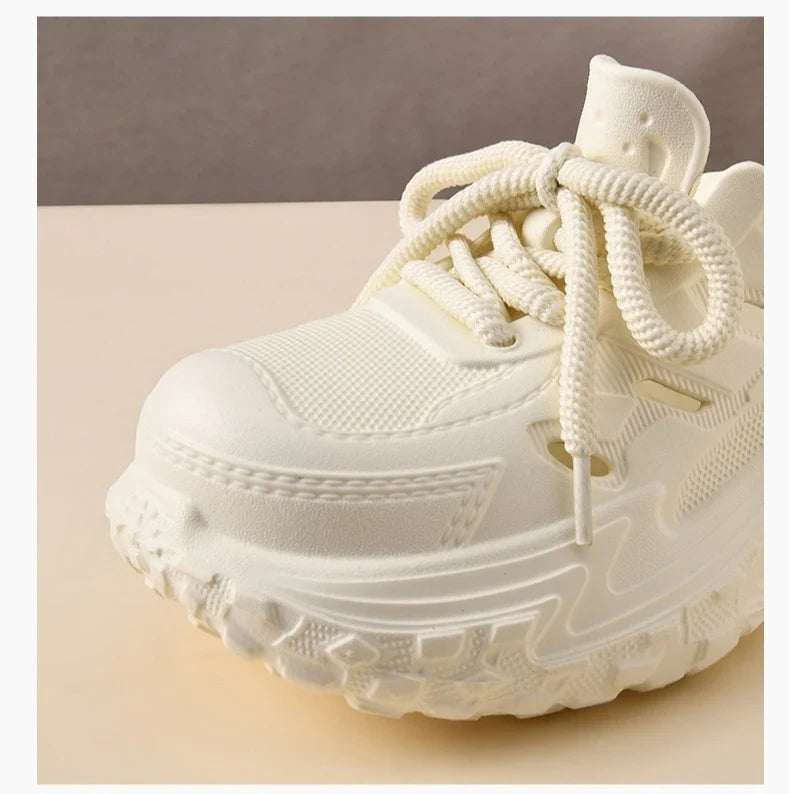 2026 New Leisure Platform Clogs For Women Men Summer Street House Shoes Soft EVA Lace-up Style Slippers Couples Beach Sandals