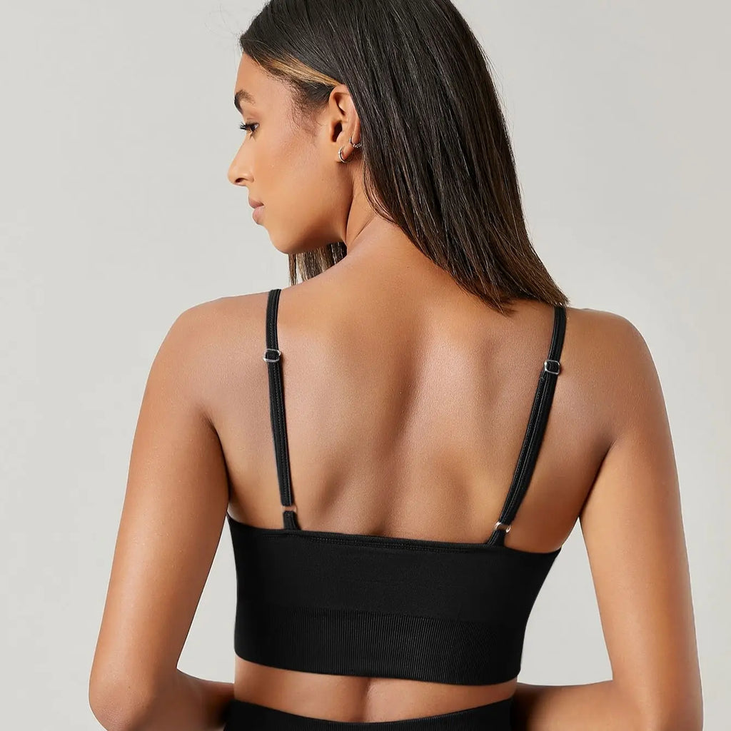 Sports Bra High Stretch Breathable Top Fitness Women Padded for Running Yoga Gym Seamless Crop Bra Gradient Sport Bra