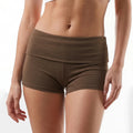 Women's Fold Over Mini Shorts Summer Fashionable Causal High Waist Bodycon Skinny Shorts Striped/Solid Color Short Pants