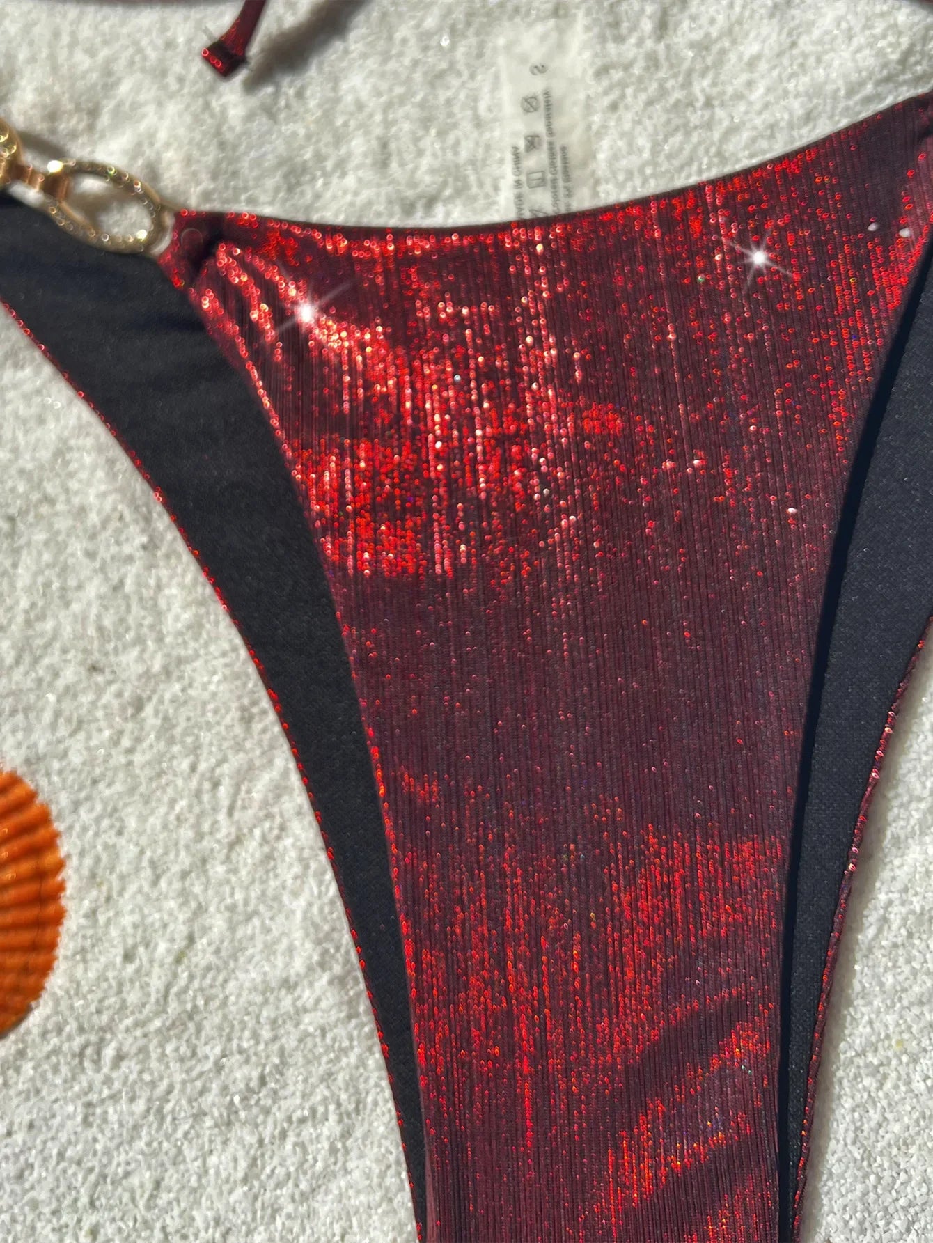 New Sexy Leopard Print Backless Swimsuit Halter Lace-up Swimwear Micro Bikini Set Chain Linked Beachwear Female Bathing Suits