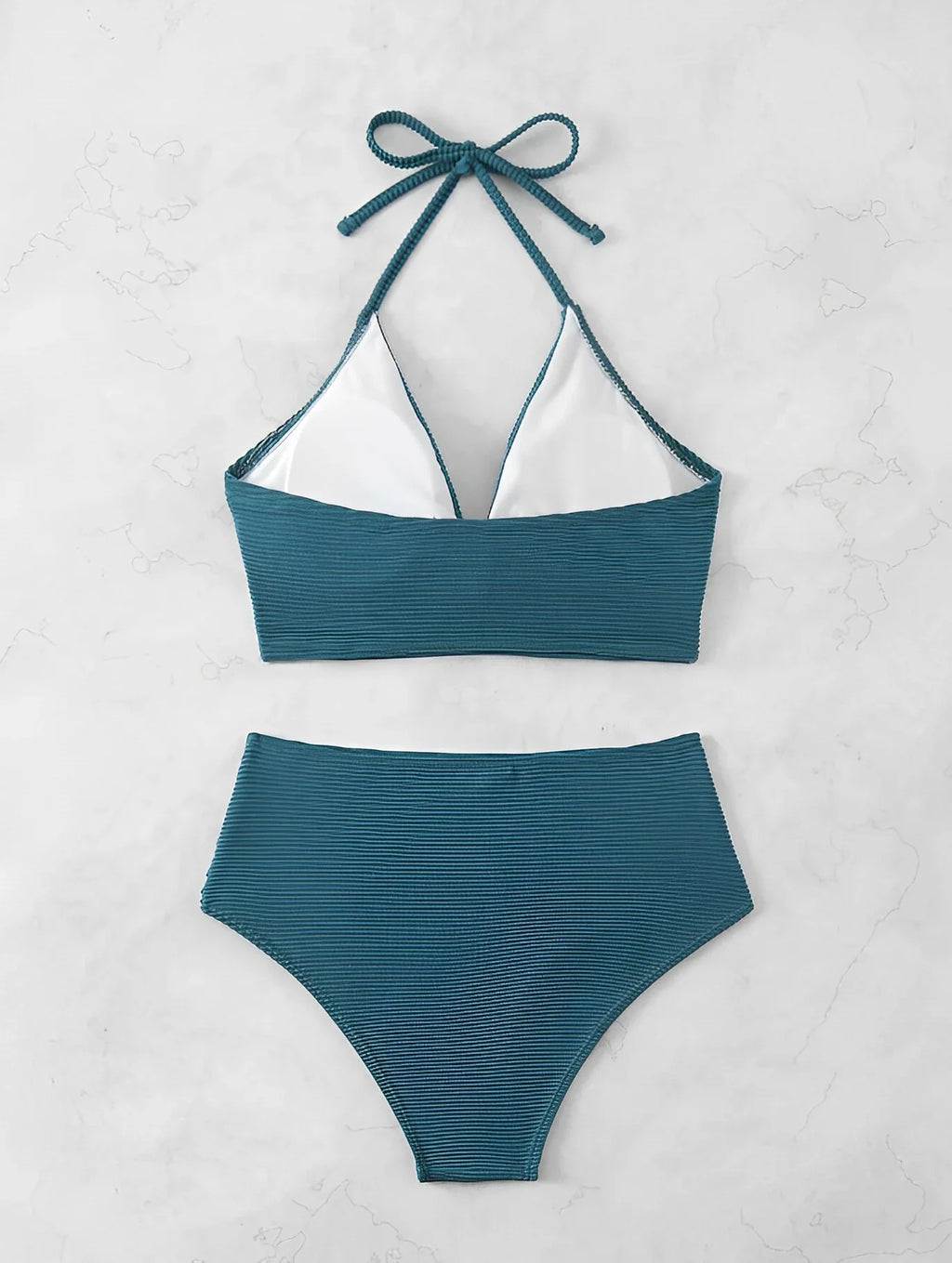 Sexy High Waist Bikini 2026 Women Halter Swimwear Female Swimsuit Solid Bathers Swimming Bathing Swim Suit Summer Beachwear
