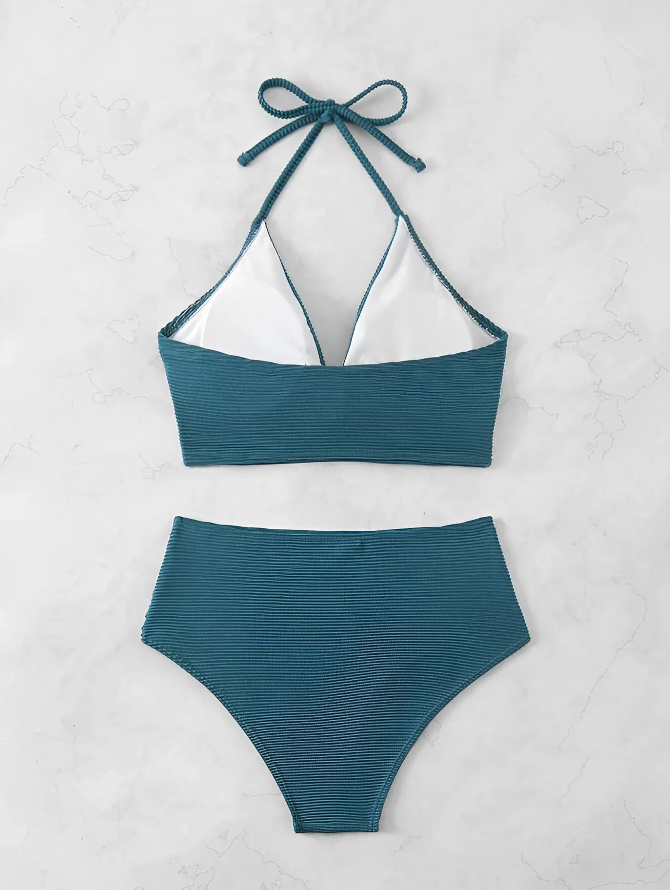 Sexy High Waist Bikini 2026 Women Halter Swimwear Female Swimsuit Solid Bathers Swimming Bathing Swim Suit Summer Beachwear