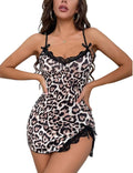 New Sexy Black Nightgown for Women Red Heart  Love Print Satin Lace Trim Mini Chemise Adjustable Spaghetti Strap Lingerie