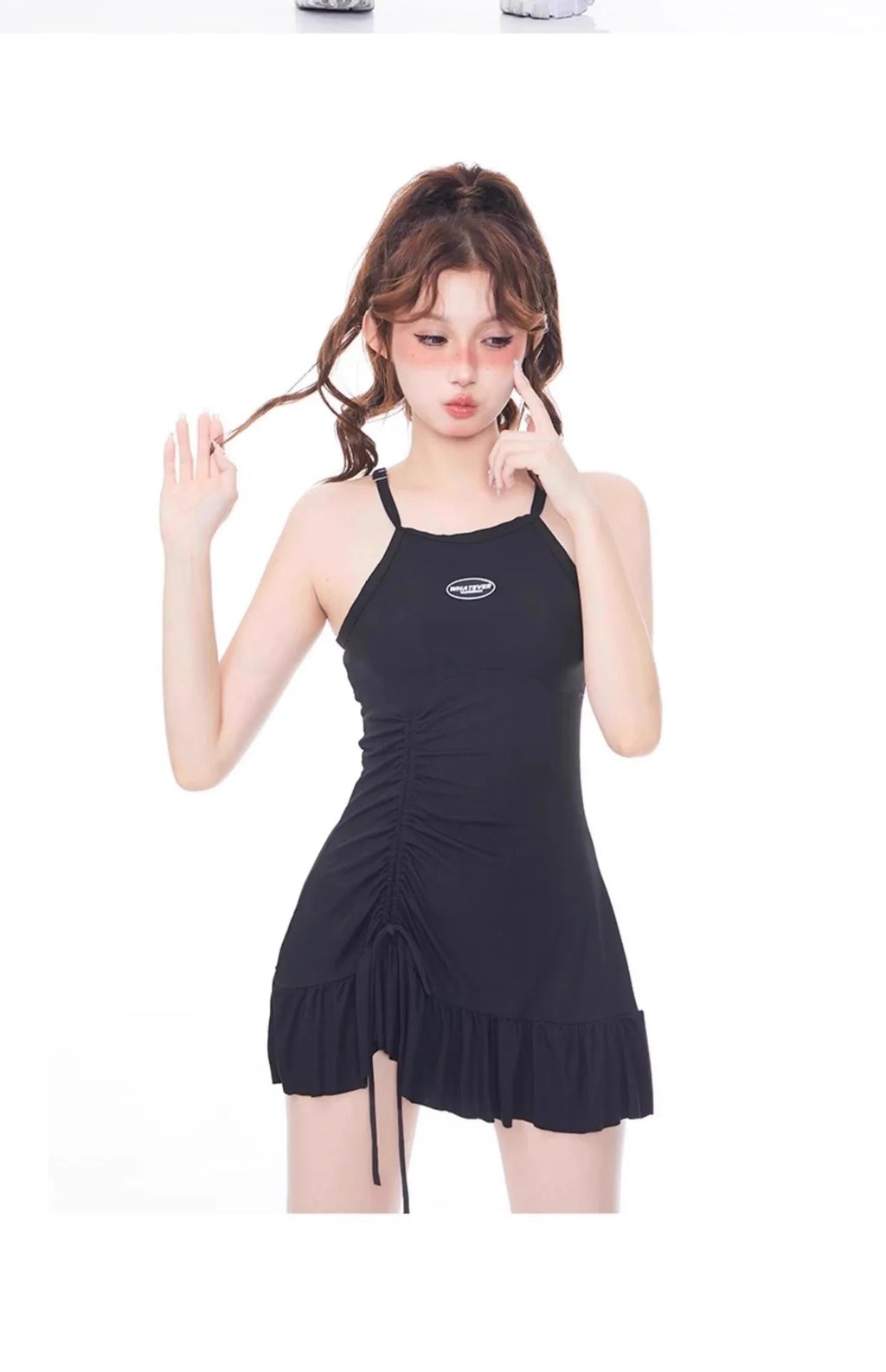 New Split Swimsuit for Women's Sports, American Style, Conservative, Meat Covering, Slimming, Vacation, Seaside Swimsuit