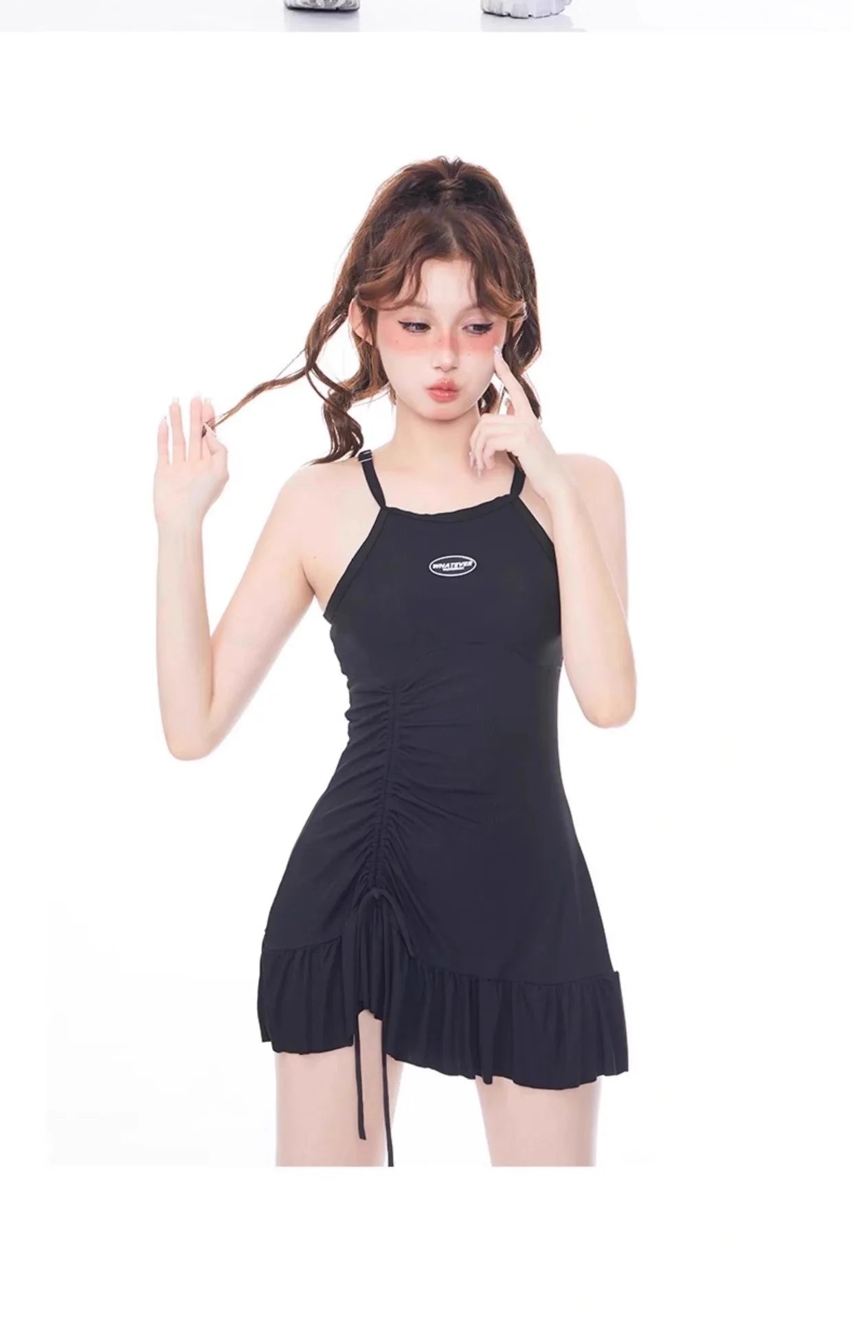 New Split Swimsuit for Women's Sports, American Style, Conservative, Meat Covering, Slimming, Vacation, Seaside Swimsuit
