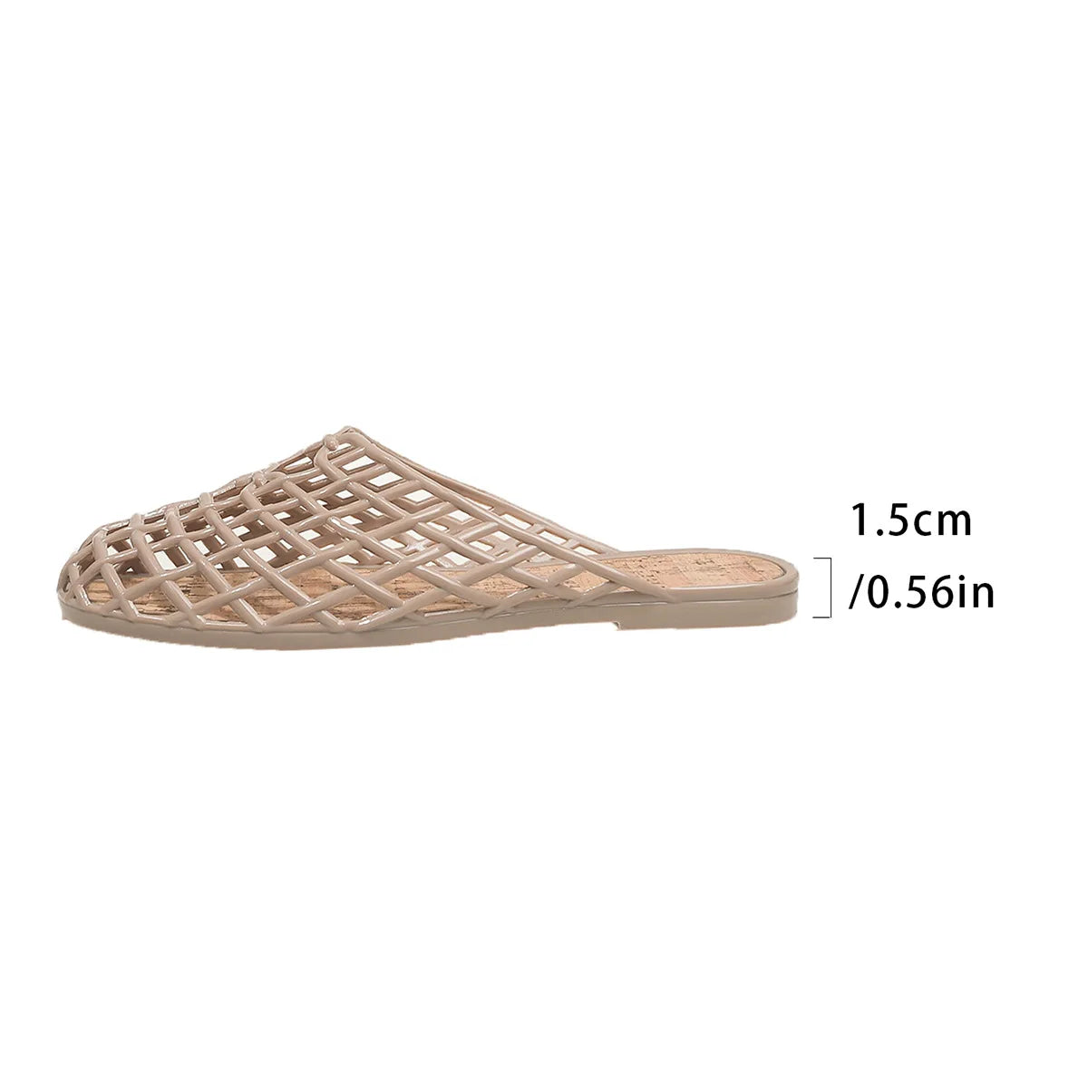 2025 New Women Fashion Slippers Summer Platform Shoes Soft PVC Slip-on Sandals Breathable Cut-out Ladies Beach Street Slides