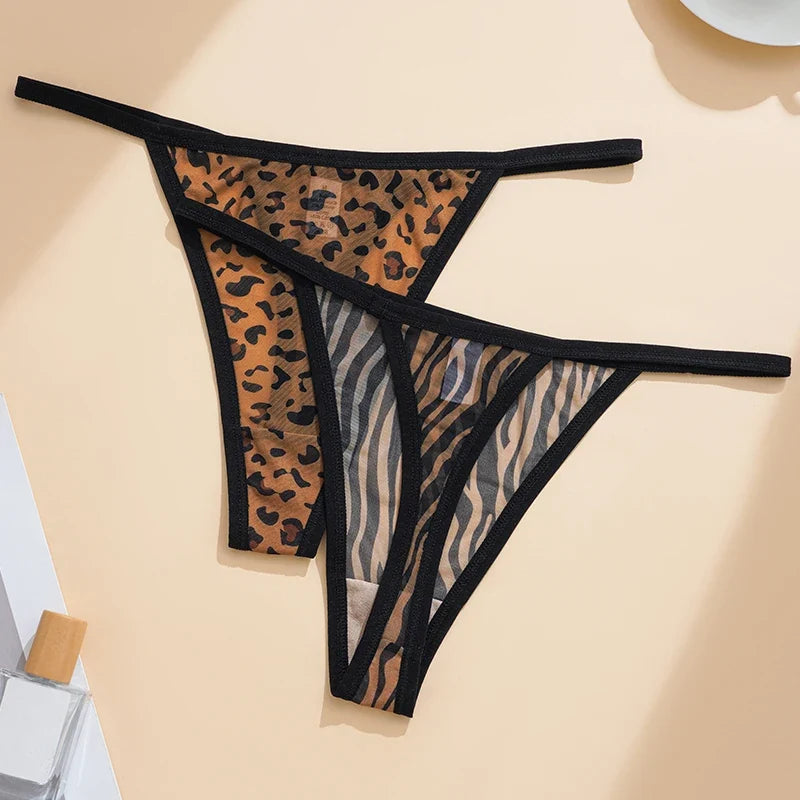 Leopard Sexy Seamless Thong Women Panties G String Underwear Girls Intimates Fashion Ladies Briefs Yoga Lingerie Size S-XL