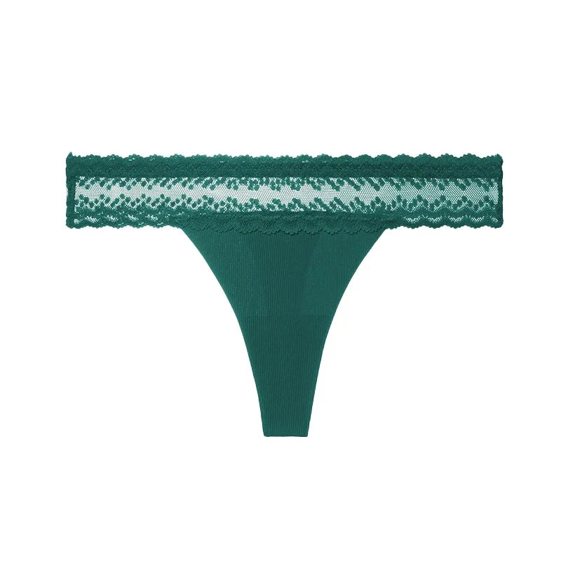 Ice Silk Girls G String Sexy Panties Women Briefs Thong Seamless Lace Underwear Yoga oFemale Thin Low Waist Lingerie Size S-XL