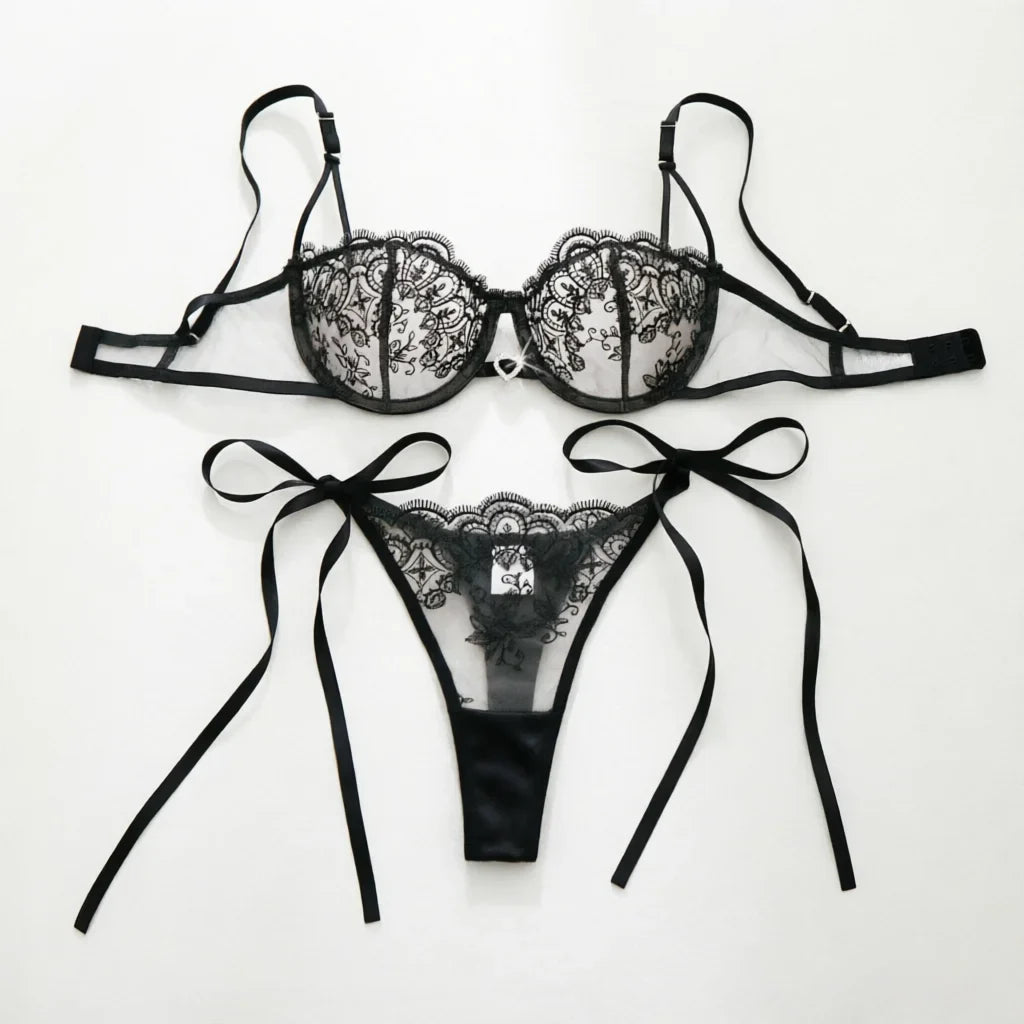 Three-Piece Bra Set, Provocative Lingerie, European Style, Pure Desire Bra, Strapless Underwear ZA825201
