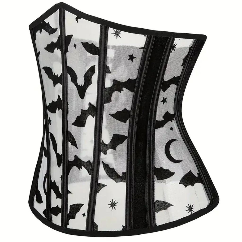 Royal corset body-shaping corset undergarment thin and breathable summer style with a cinched waist and plastic-boned mesh sexy