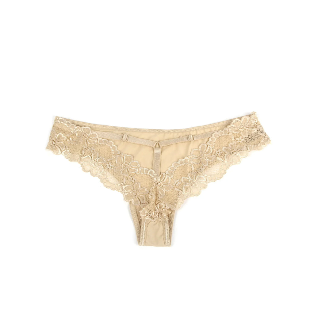 Womens Sexy Underwear Floral Lace Hollow Out Panties Cross Bandage Seamless Low Waist Lingerie Seduction Plus Size Panties Thong