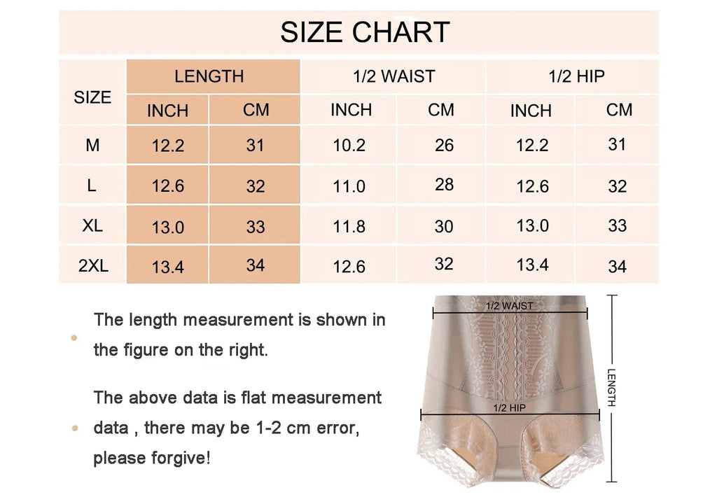 High Waist Lace Flat Belly Shorts For Women Slimming Panties Shapewear Tummy Control Underwear Female Hip Lifting Pants