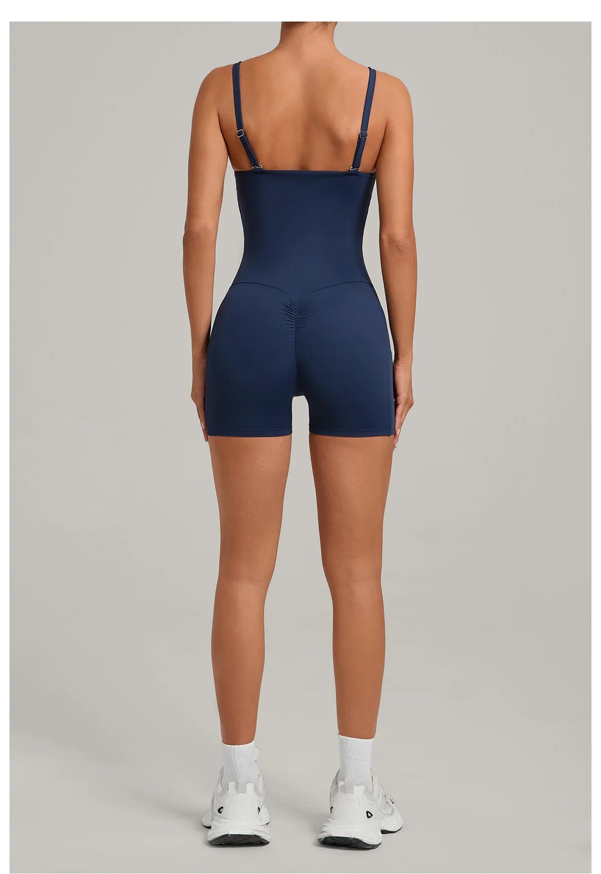 Outdoor Backless Yoga One Piece Suit Women Multiple Wearing Methods Sleeveless Slim Fit Pocket Stretch Sports Fitness Jumpsuit