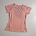 Women's Mesh Sports Fitness T-Shirt Quick Dry round Neck Pullover Short Sleeve Breathable Yoga Top for Workout And Fitness