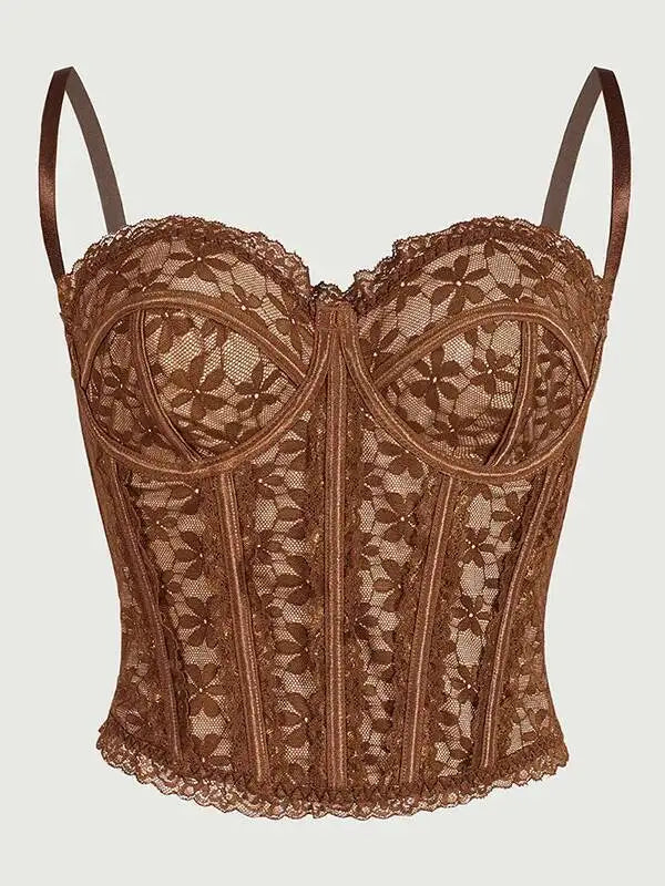 Casaul Pure Desire Style Sexy Fishbone Corset Waist Cincher Sleeveless Hollow Out Tight Camisole Vest Outerwear For Women 1EEW