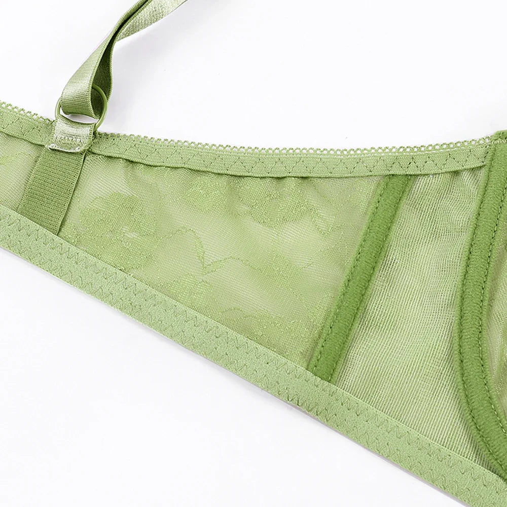 Ultra Thin Plus Size Womens Underwire Support Bra Adjustable Straps No Padding Comfort Leisure Sexy Brassiere