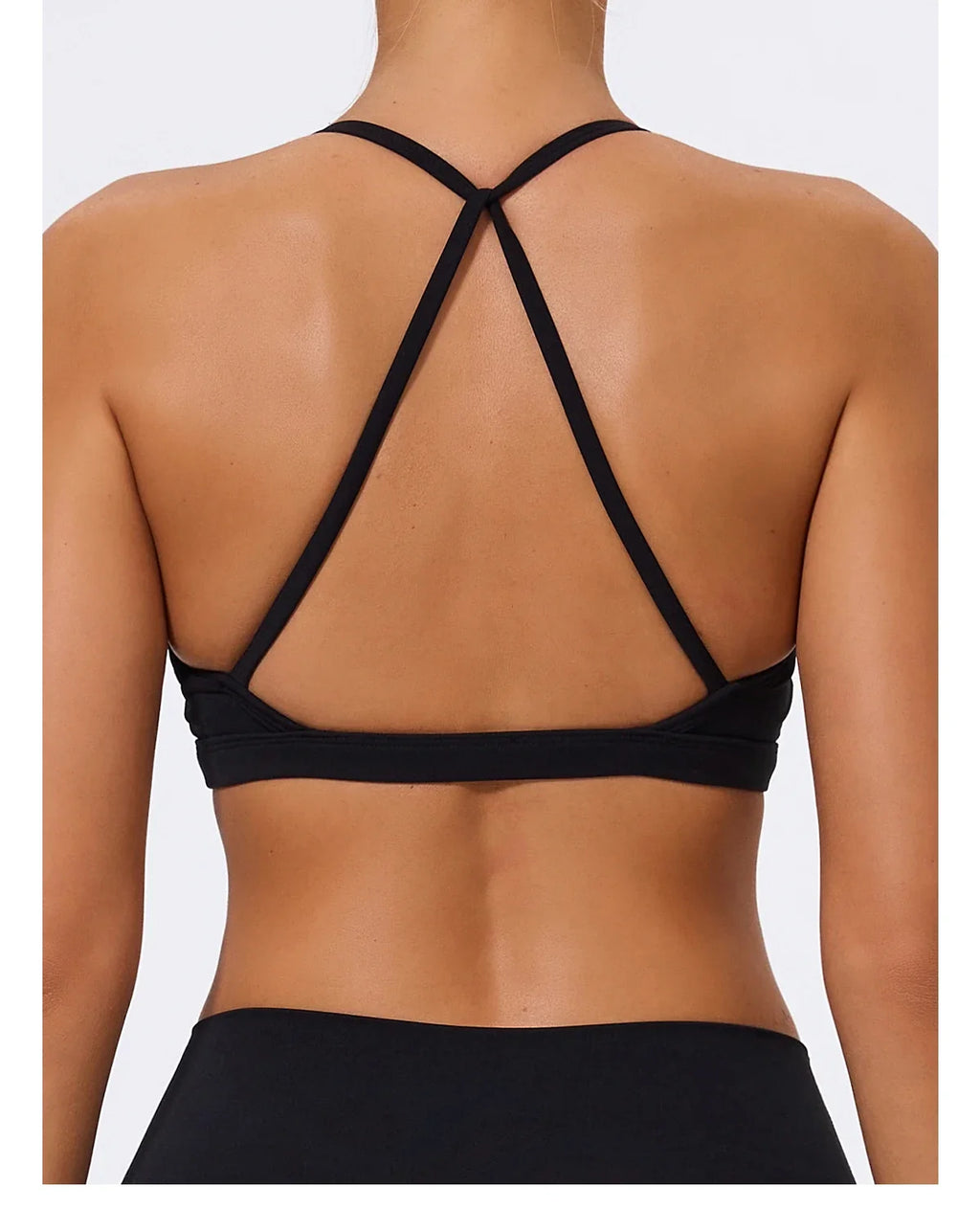 Hearuisavy Summer Scrunch Sports Bra Gym Top Women Running Back Cross Top Sportswear Yoga Underwear Fitness Workout Yoga Clothes