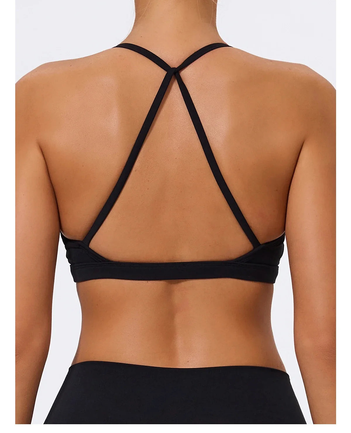 Hearuisavy Summer Scrunch Sports Bra Gym Top Women Running Back Cross Top Sportswear Yoga Underwear Fitness Workout Yoga Clothes