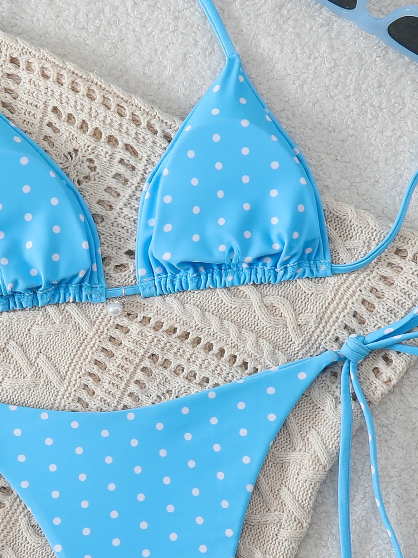Triangle Halter Thong Bikinis 2026 Women Sexy Swimsuit Dot String Swimwear Female Bathers Bathing Swimming Swim Suit Beachwear
