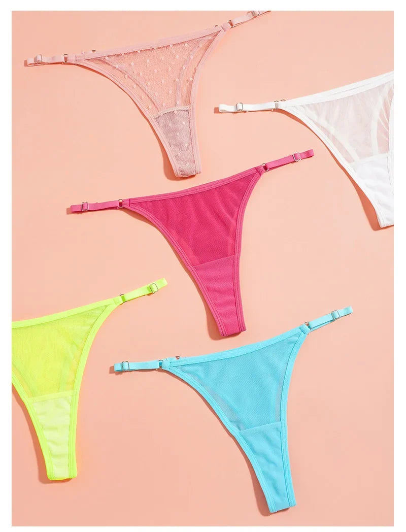 Sexy Girls G String Lace Panties Women Briefs Hollow Out Transparent Thong Thin Underwear Female Low Waist Lingerie Size S-XL