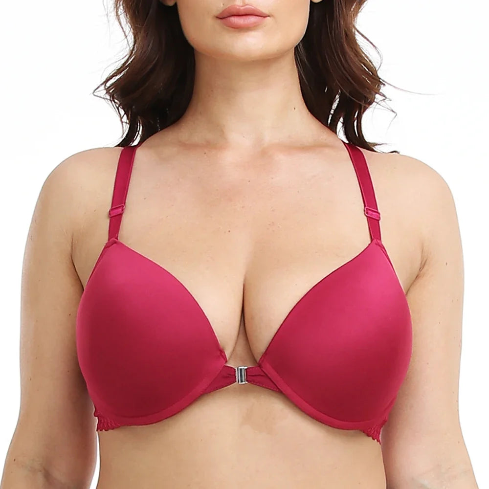Front Closure Brassiere Plus Size Womens Back Bra Lager Bosom Sexy Lingerie BH Top Underwear C D E Cup