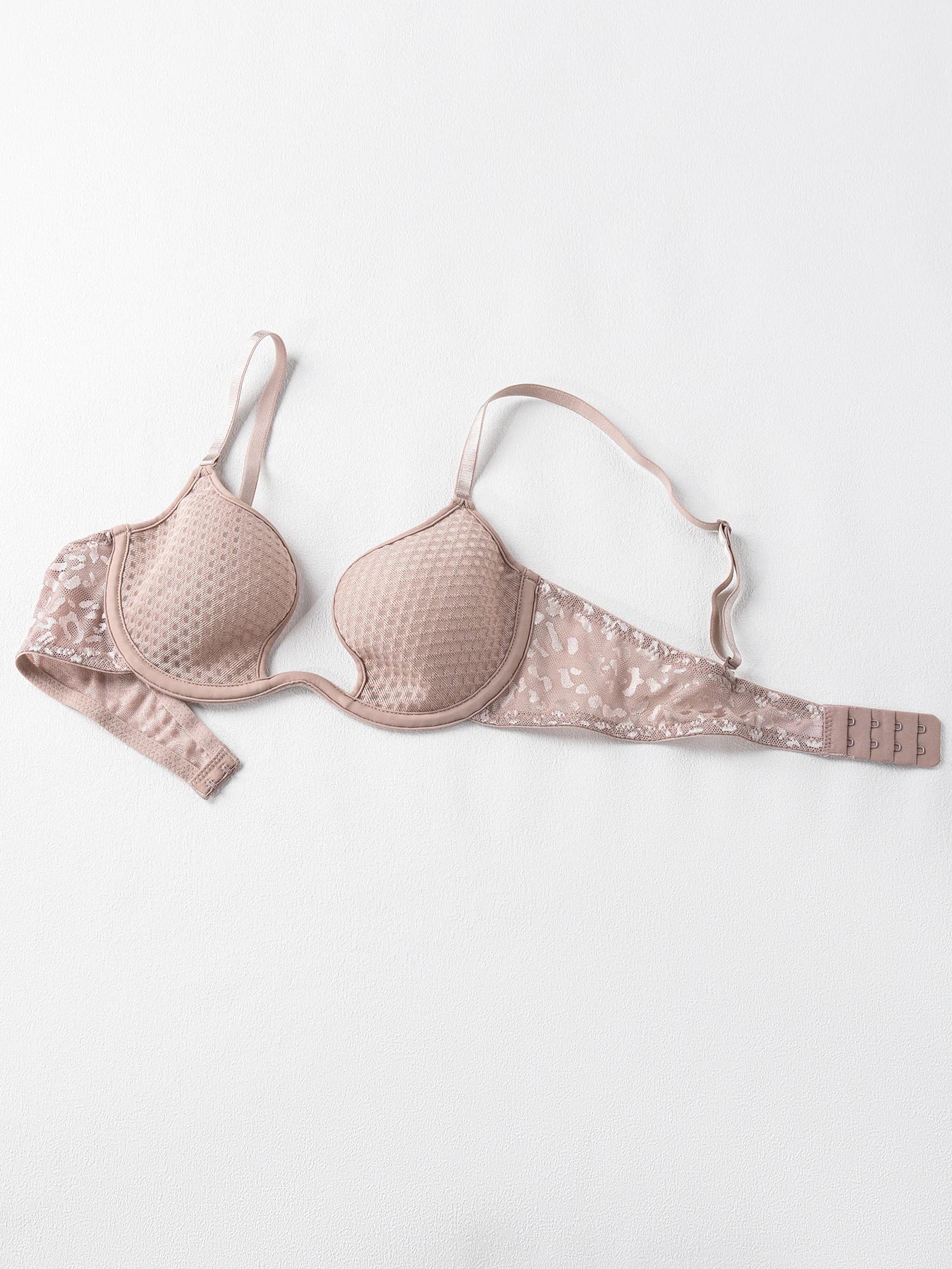 Sexy U-shaped spacer bra thin mesh Breathable underwear underwire comfortable stylish Lingerie bralette