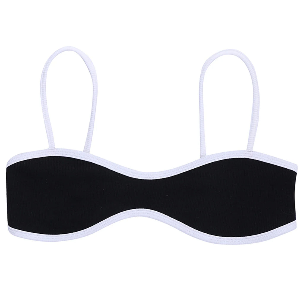 Women Camisole Top Spaghetti Straps Low-cut Slim Fit Tank Tops 2024 New Summer Party Club Vest Korean Fashion