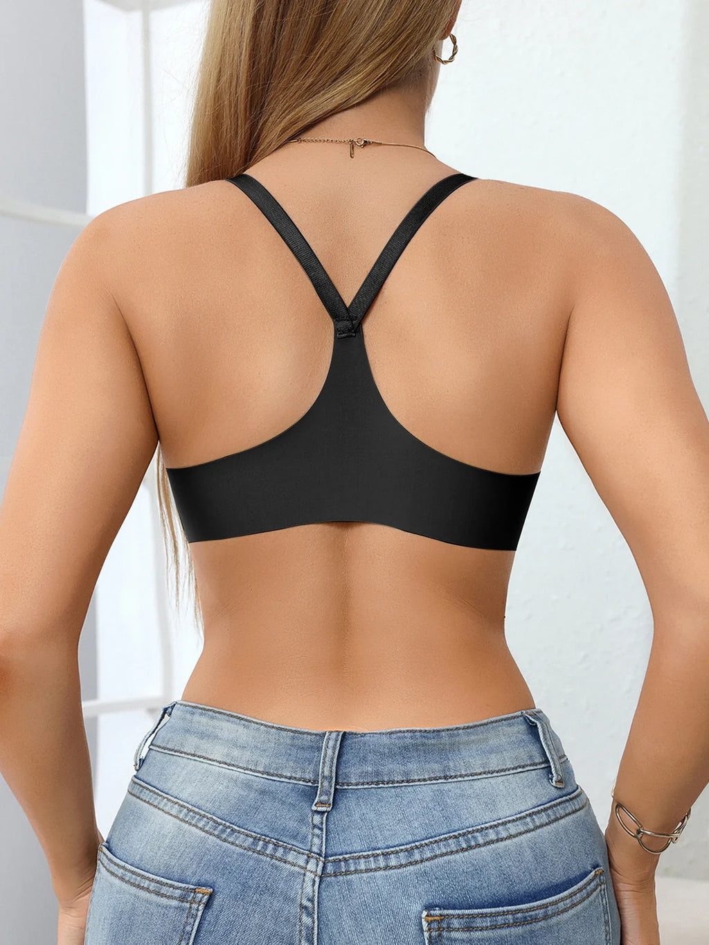 Women's Bra Everyday Solid Color Metal Front Clasp Push-Up Bra Lined Small Bust Appears Larger Sexy Bras
