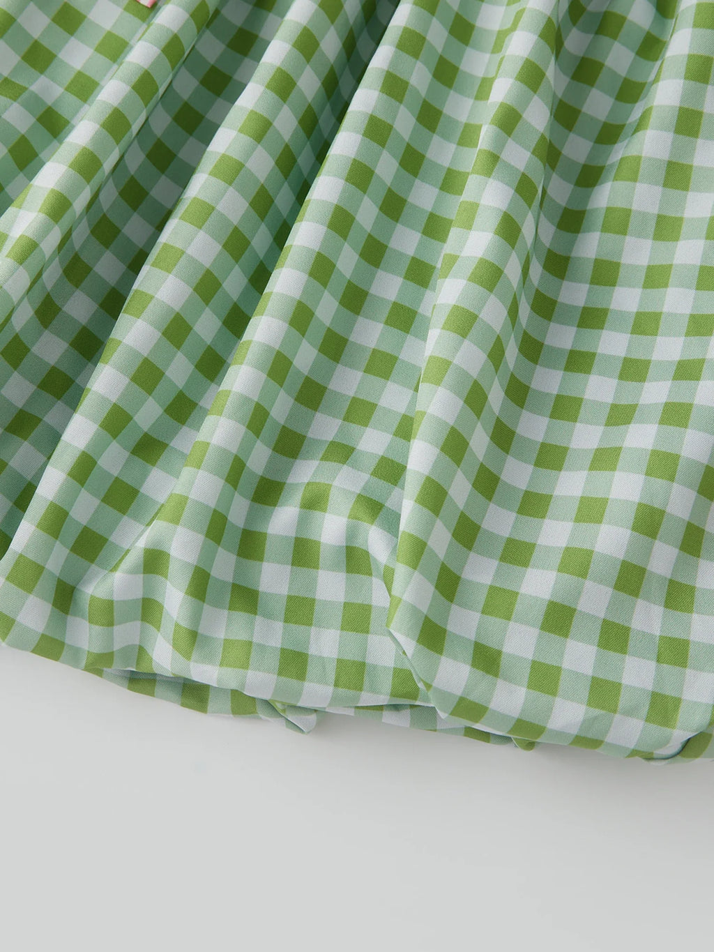 Women's Summer Mini Skirts Elastic Band Bubble Plaid Print Skirt for Daily, Travel, Parties
