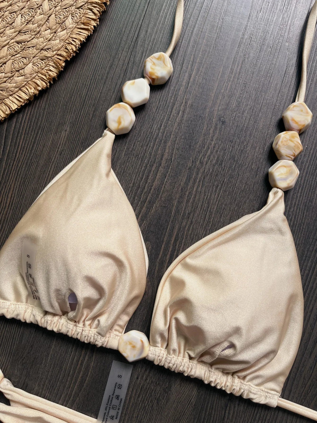 DEKA Thong Solid Bikini Set Stone Swimsuit Push Up Bikinis Women Swimwear Female Biquinis Bathing Suit Swimming Suits Beachwear