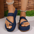 New 2026 Large Size Women's Sandals Platform Rubber Heel Open Toe Roman Style Shoes Leisure Comfortable