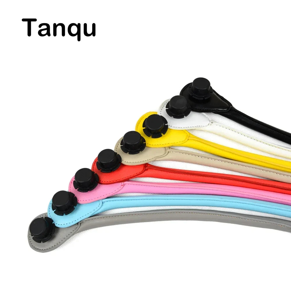 TANQU New Short PU Faux Leather Handle for Obag Colourful Handle for  Classic O Bag Women's Bags EVA Handbag