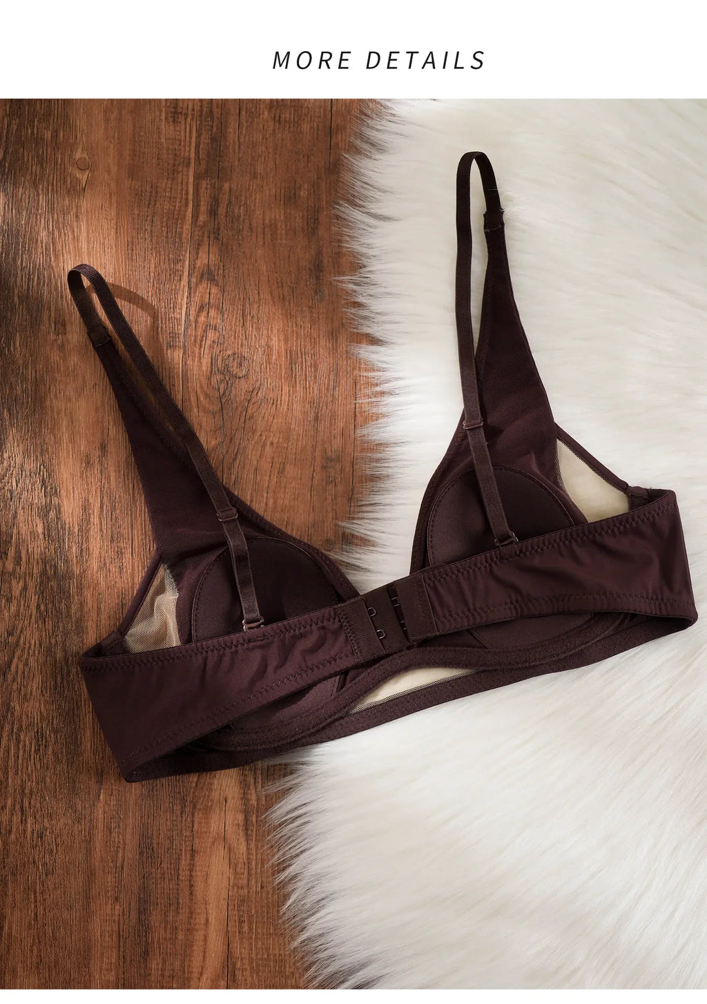 Elegant Deep V Rabbit Ear Bra 2026, Wireless Invisible Summer Bralette, Breathable Comfort Bra for Small Chest, Sophisticated