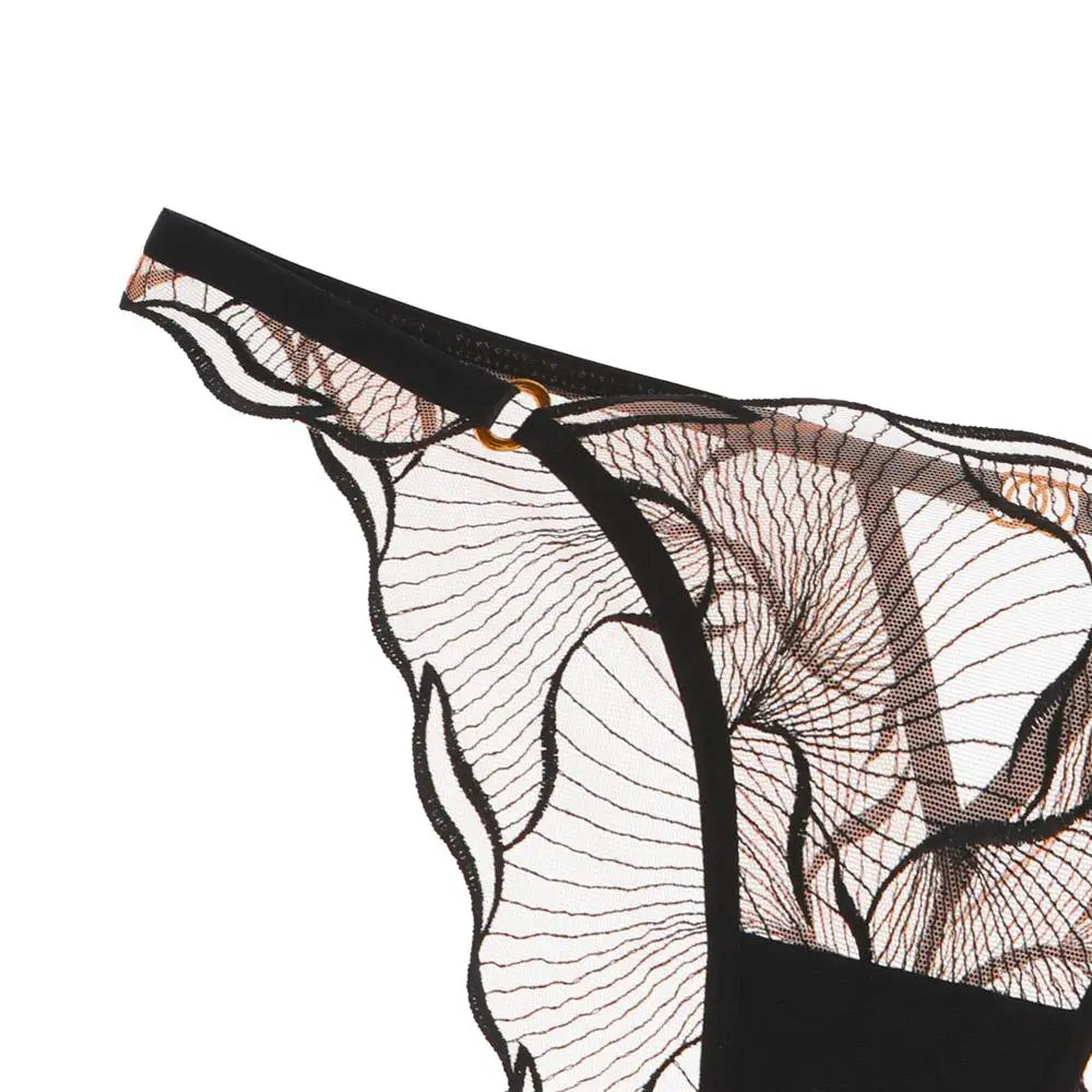Summer French Minimizer Bra Beachwear Large Bust Pure Embroidery Lace Ultra Thin Plate Size Light Support Wirefree AU MOYISU