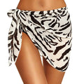 Women Sheer Wrap Cover Up Skirt Beach Wrap Bikini Leopard Print Zebra Stripes Beach Skirt For Swimwear Summer Bathing Suit