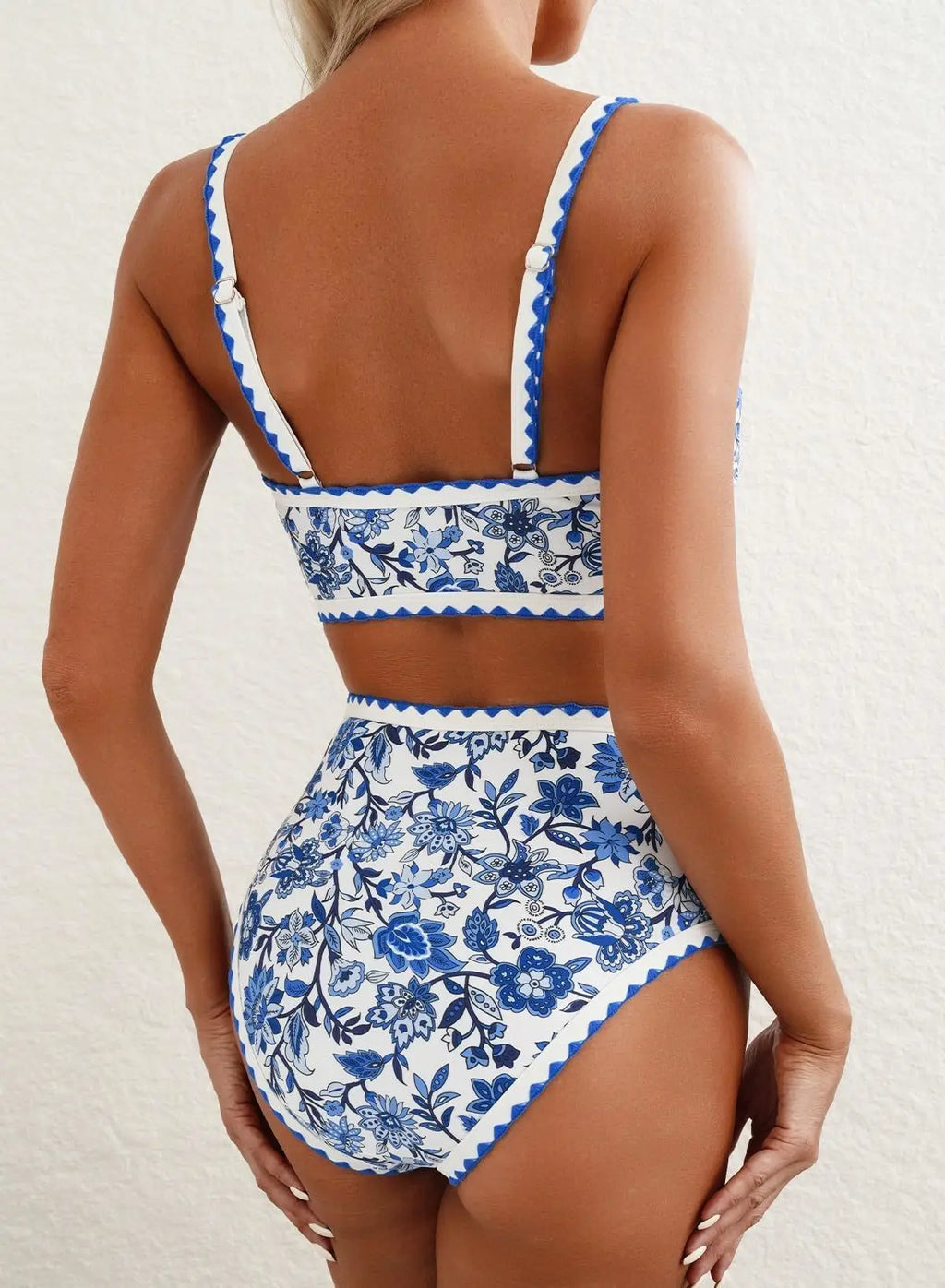 New Sexy Bikinis Print Swimsuits Women's Swimwear Push Up Female Beach Swim Wear Bathing Suits High Waist Bikini Set Pool Bather