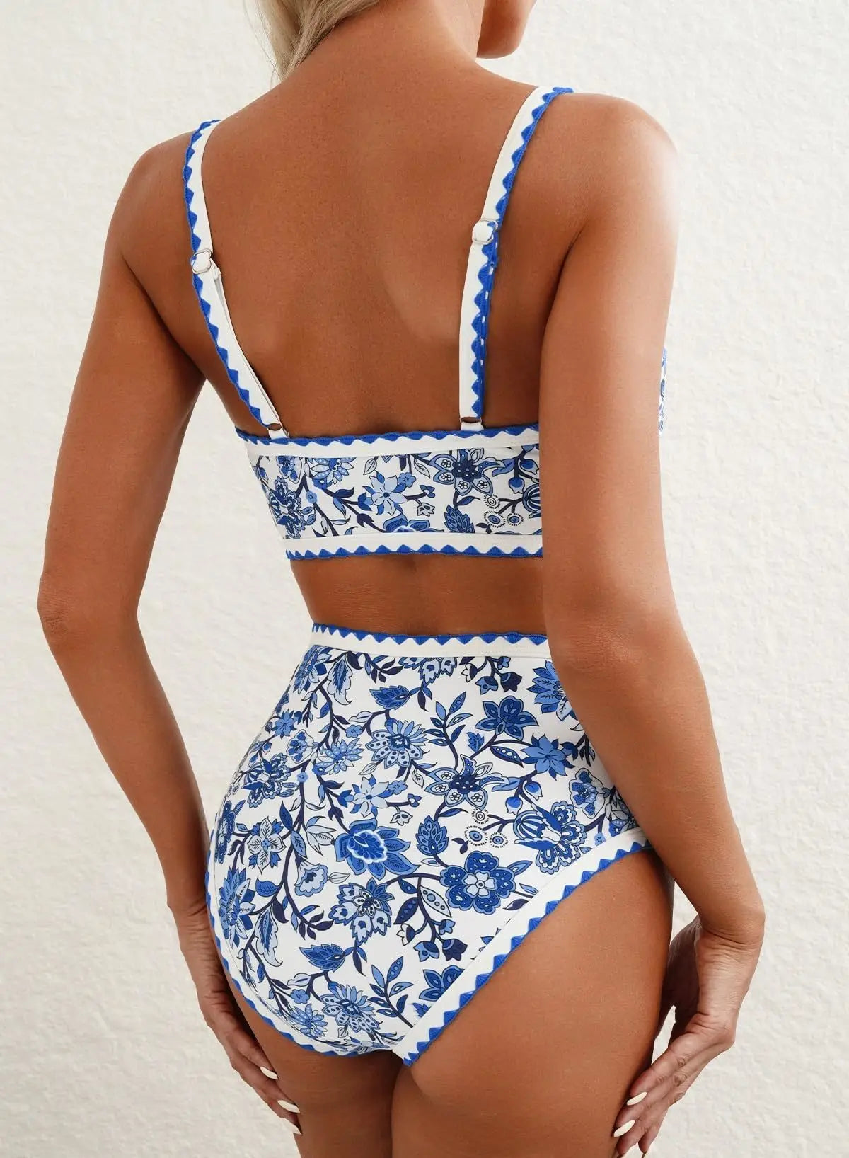 New Sexy Bikinis Print Swimsuits Women's Swimwear Push Up Female Beach Swim Wear Bathing Suits High Waist Bikini Set Pool Bather