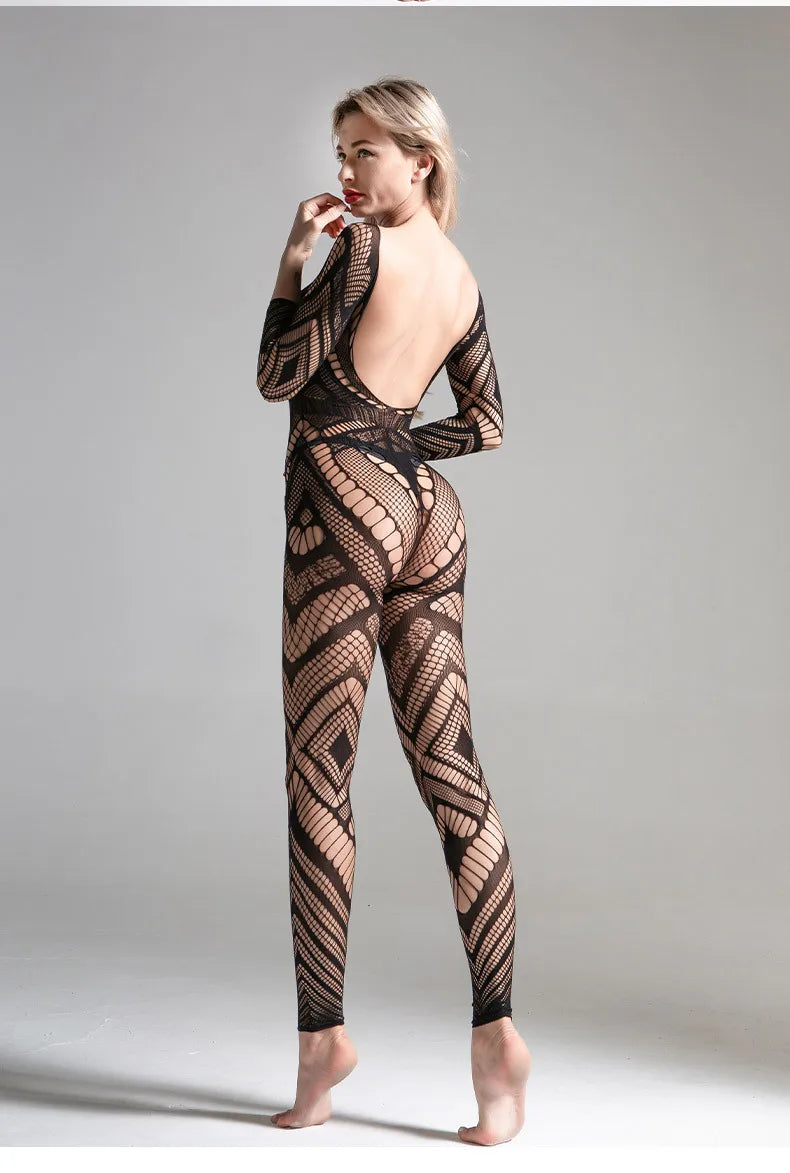 4 Style Women Sexy Lingerie Hot Erotic Underwear Bodystocking Teddies Bodysuit Elasticity Fetish Open Crotch Sexi Costume